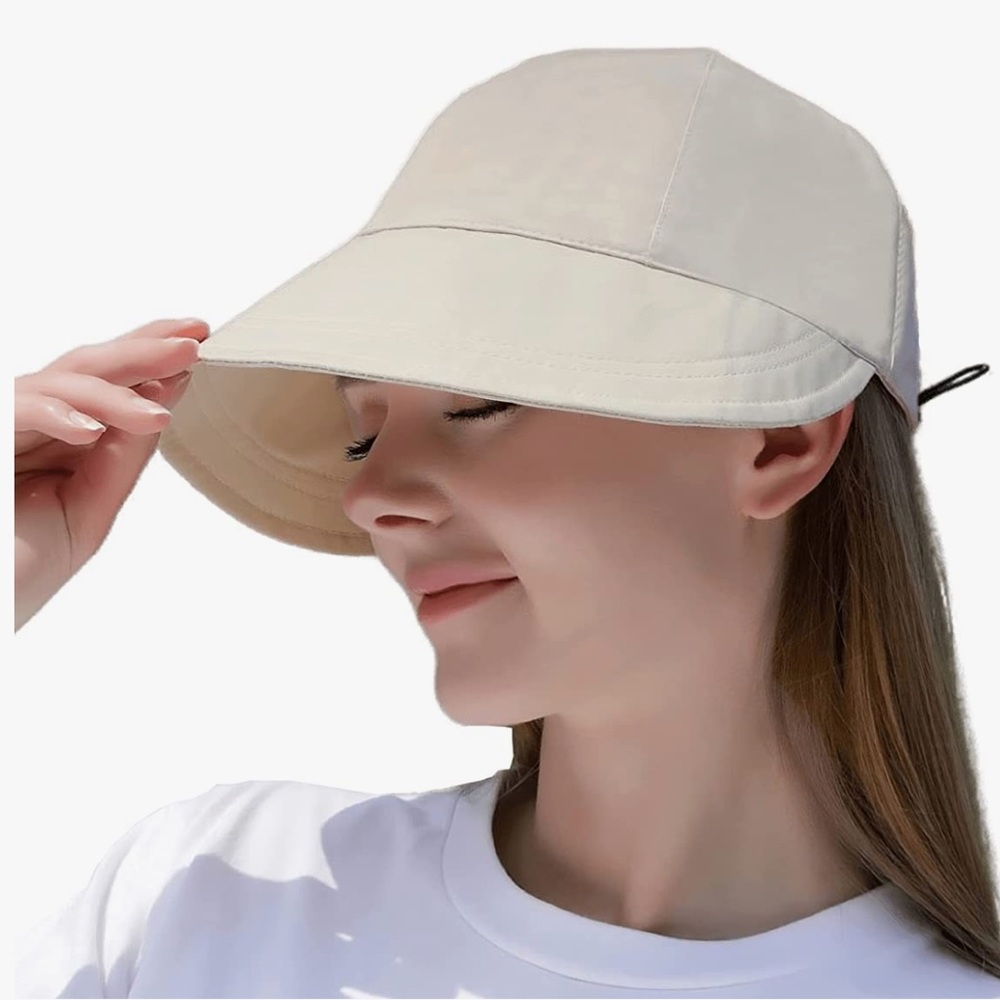 New - Foldable summer hat baseball cap - Beige